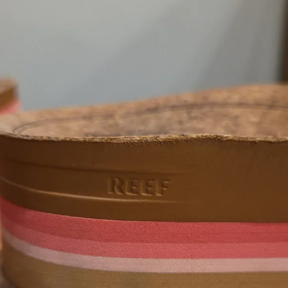 Reef Cushion Vista Hi Pink Braid Women's Sandals - Picture 7 of 7